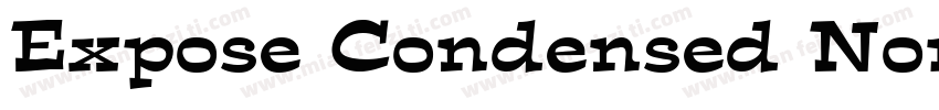 Expose Condensed Normal字体转换